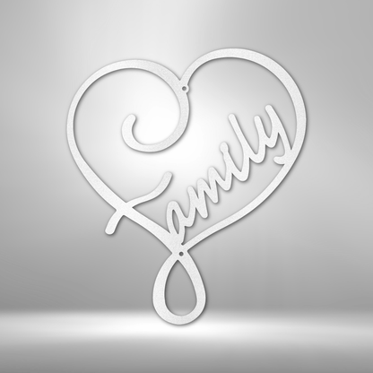 Family Love - Steel Sign - Throttle Society