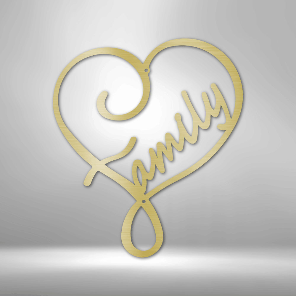 Family Love - Steel Sign - Throttle Society