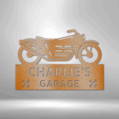 Motorcycle Adventure Personalized - Steel Sign - Throttle Society