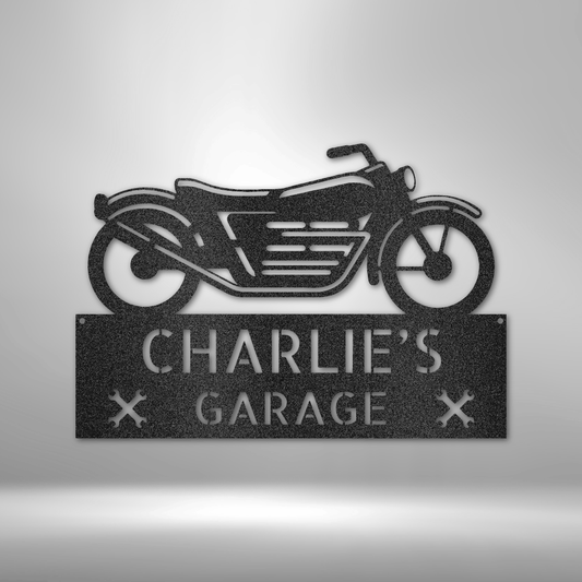 Motorcycle Adventure Personalized - Steel Sign - Throttle Society