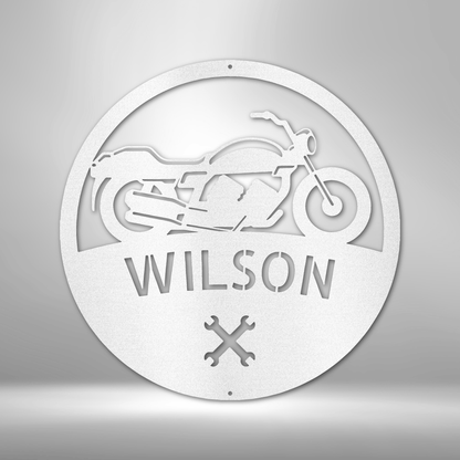 Motorcycle Master Personalized - Steel Sign - Throttle Society
