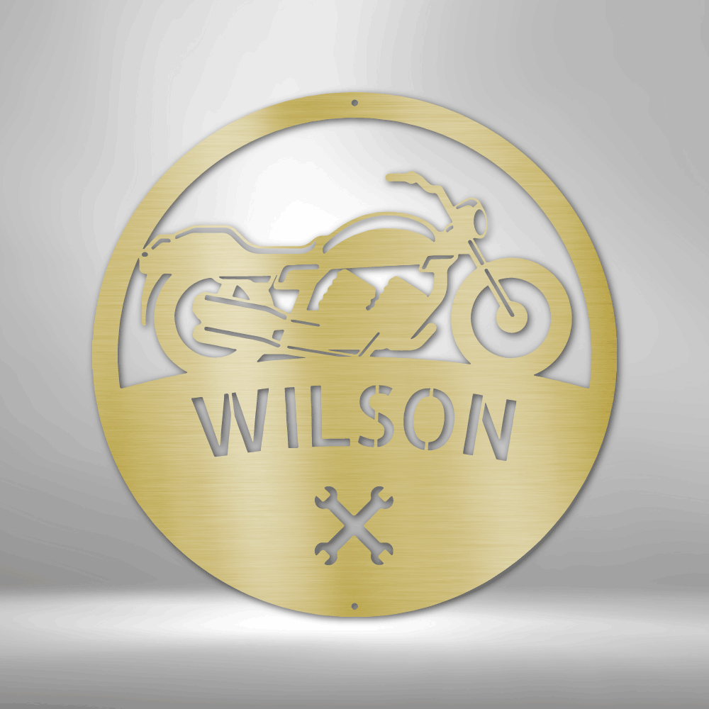 Motorcycle Master Personalized - Steel Sign - Throttle Society