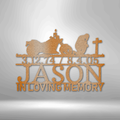 Motorcycle Remembrance Personalized Steel Sign - Throttle Society