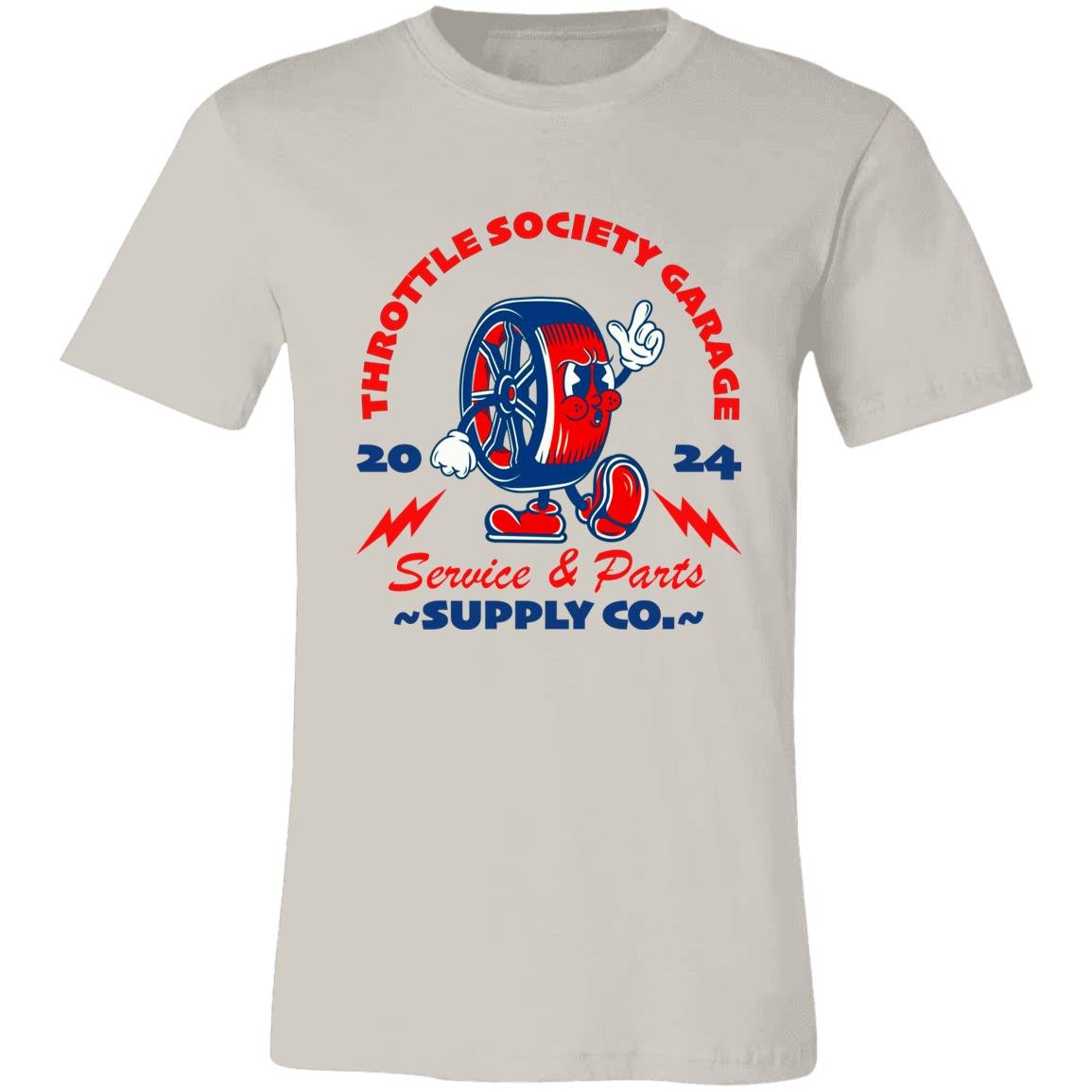 Throttle Society Garage Wheelie Short - Sleeve T-Shirt - Throttle Society