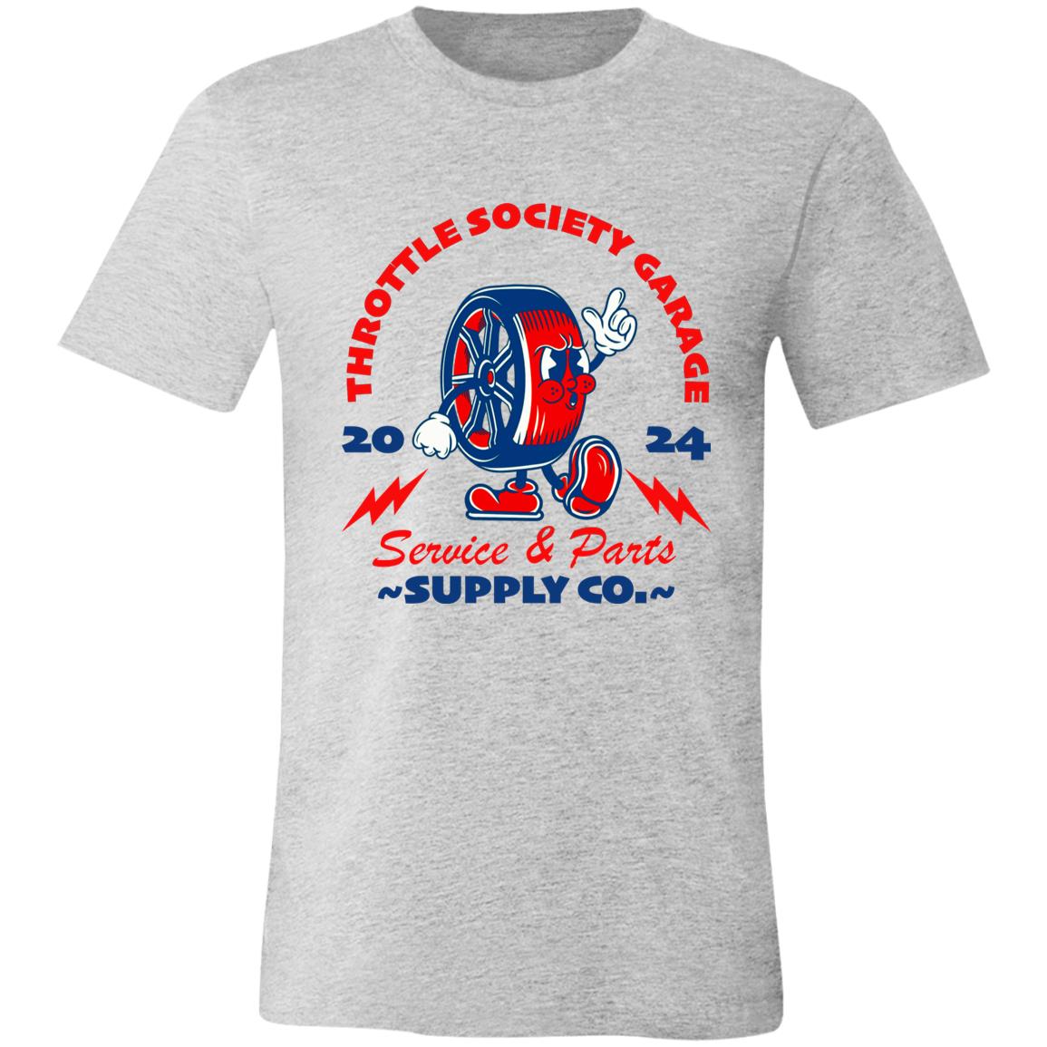 Throttle Society Garage Wheelie Short - Sleeve T-Shirt - Throttle Society