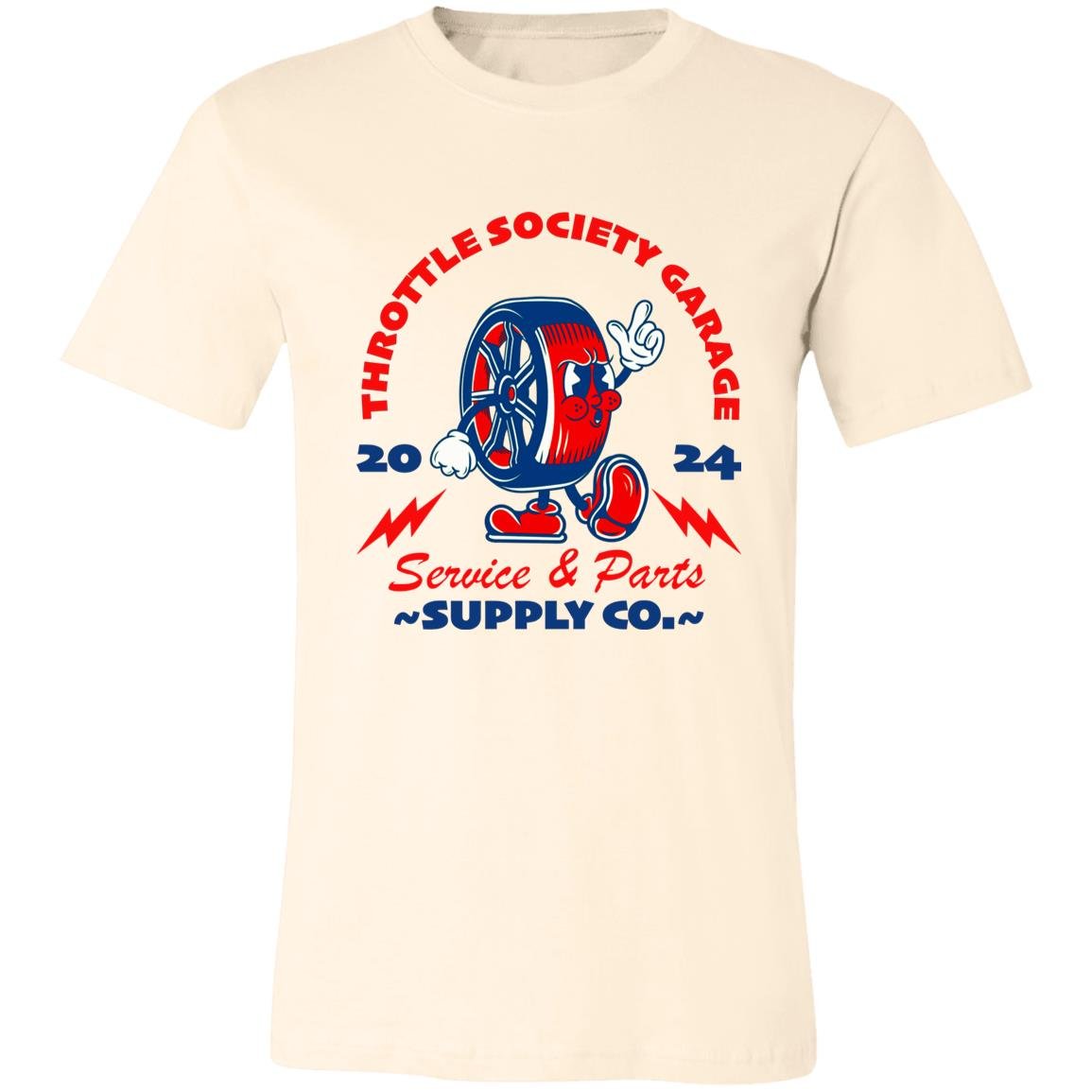 Throttle Society Garage Wheelie Short - Sleeve T-Shirt - Throttle Society