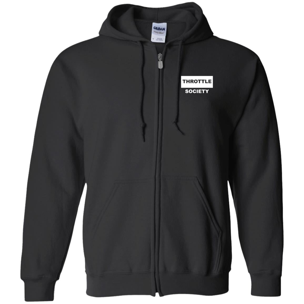 Throttle Society Vintage Palmetto Est. 2024 Zip Up Hooded Sweatshirt - Throttle Society