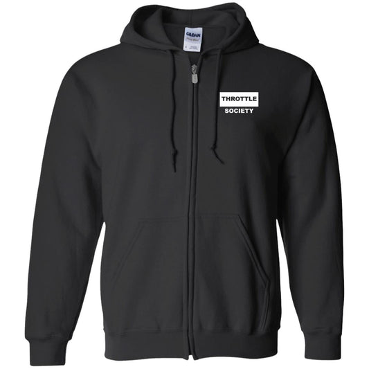 Throttle Society Vintage Palmetto Est. 2024 Zip Up Hooded Sweatshirt - Throttle Society