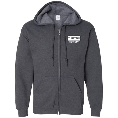 Throttle Society Vintage Palmetto Est. 2024 Zip Up Hooded Sweatshirt - Throttle Society