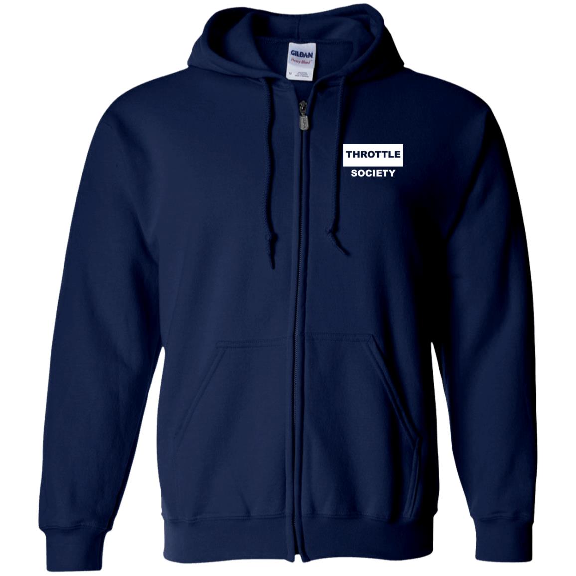 Throttle Society Vintage Palmetto Est. 2024 Zip Up Hooded Sweatshirt - Throttle Society
